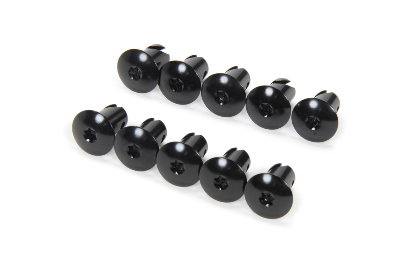 Torx Head Button Alum .550 Long Black 10pk