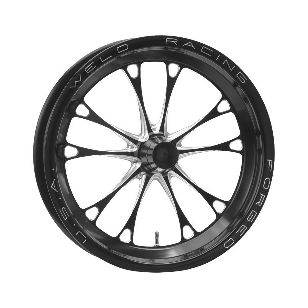 V-Series Frnt Drag Wheel Blk 15x3.5 Strange Mnt