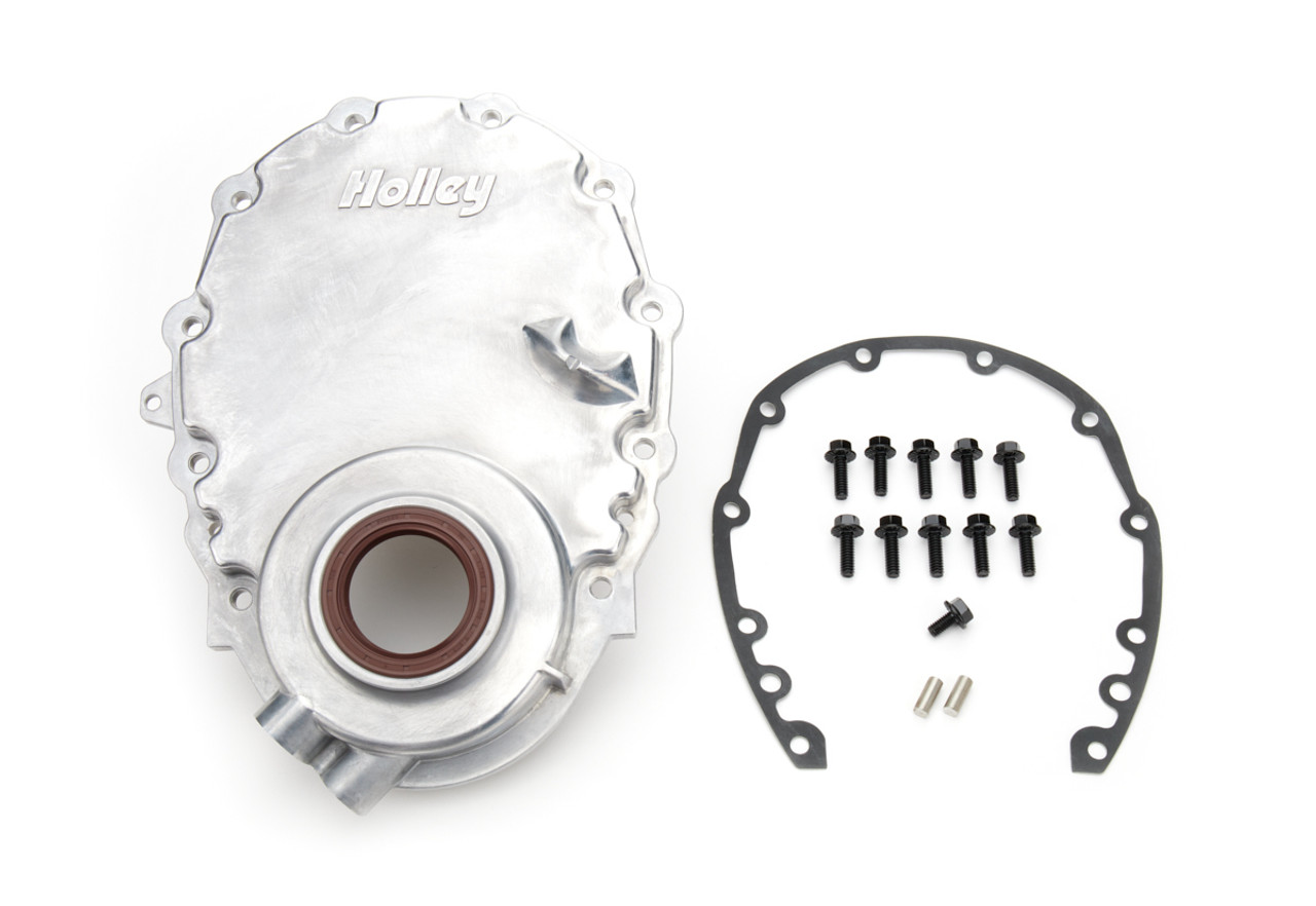 SBC Vortec Alm Timing Cover w/Crank Senspr