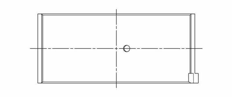ACL Mitsubishi 4G63/4G64 7 Bolt 2nd Gen DSM and EVO I-IX Standard Size High Performance w/ Extra Oil - 4B1185HX-STD Technical Drawing