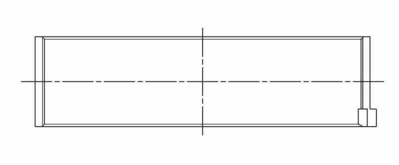 ACL 08+ Mitsubishi 4B11T Evo X 0.025mm Oversized High Performance Rod Bearing Set - 4B1236H-.025 Technical Drawing