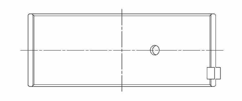 ACL Nissan CA18/C20 0.25 Oversized High Performance Rod Bearing Set - 4B1630H-.25 Technical Drawing