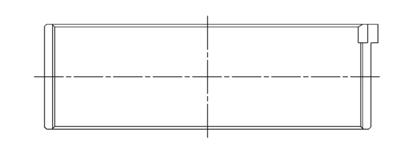 ACL Acura/Honda K20A3 / 98+ Honda F23A 0.025mm Oversized High Performance Rod Bearing Set - 4B1906H-.025 Technical Drawing