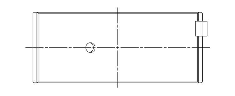ACL Toyota 4 3SGTE 0.025mm Oversized High Performance Rod Bearing Set - 4B8366H-.025 Technical Drawing