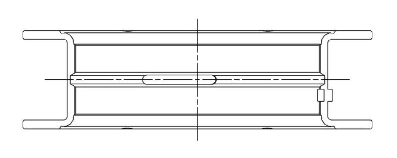 ACL Ford 351C Standard Size High Performance Main Bearing Set - 5M1010HX-STD Technical Drawing