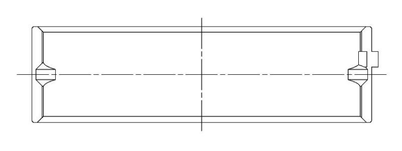 ACL Chevrolet V8 400 Race Series Standard Size Main Bearing Set - 5M1038H-STD Technical Drawing