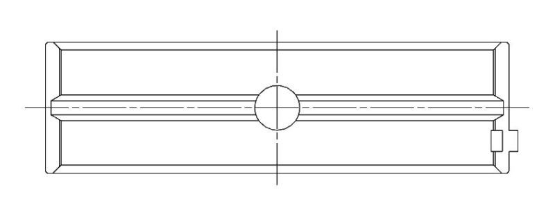 ACL Chevrolet V8 400 Race Series Standard Size Main Bearing Set - 5M1038H-STD Technical Drawing