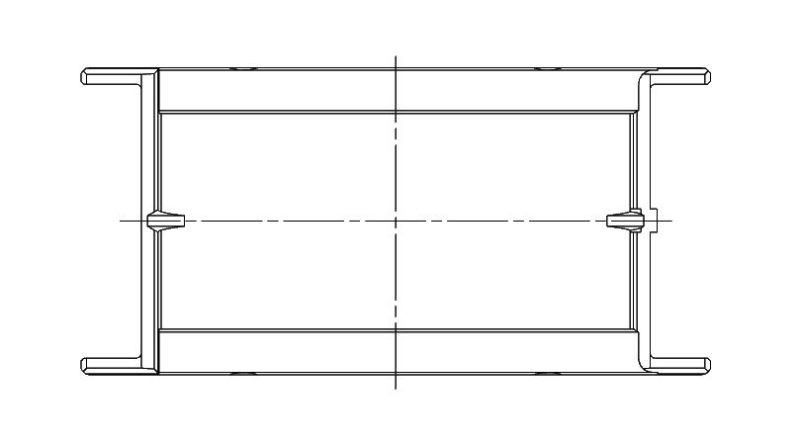 ACL Chevrolet V8 400 Race Series Standard Size Main Bearing Set - 5M1038H-STD Technical Drawing