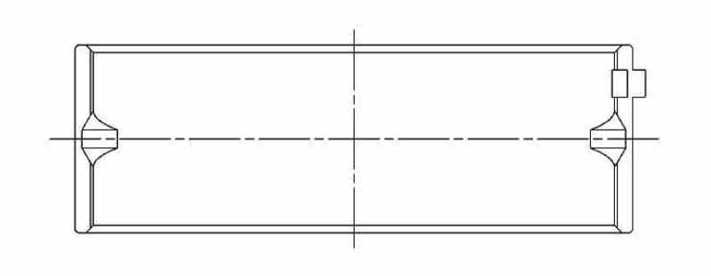 ACL Mitsubishi 4G63/4G64 7 Bolt 2nd Gen DSM and EVO I-IV Standard Size High Performance w/ Extra Oil - 5M1186HX-STD Technical Drawing