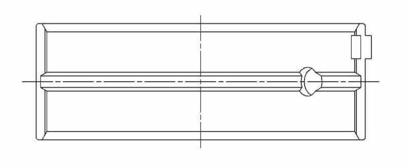 ACL Nissan 4 CA18/C20 Standard Size High Performance Main Bearing Set - 5M1633HX-STD Technical Drawing