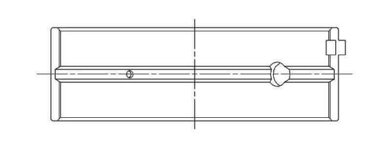 ACL Nissan SR20DE/DET (2.0L) 0.25mm Oversized High Performance Main Bearing Set - 5M2964H-.25 Technical Drawing