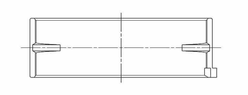 ACL Nissan SR20DE/DET (2.0L) 0.50mm Oversized High Performance Main Bearing Set - 5M2964H-.50 Technical Drawing