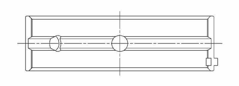 ACL Chevy V8 4.8/5.3/5.7/6.0L Race Series Standard Size Main Bearing Set - 5M7298H-STD Technical Drawing