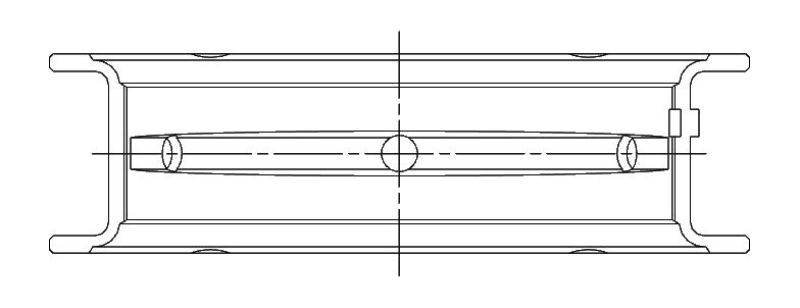 ACL Subaru EJ20/EJ22/EJ25 (For Thrust in #3 Position) Standard Size High Performance w/ Extra Oil Cl - 5M8297HX-STD Technical Drawing