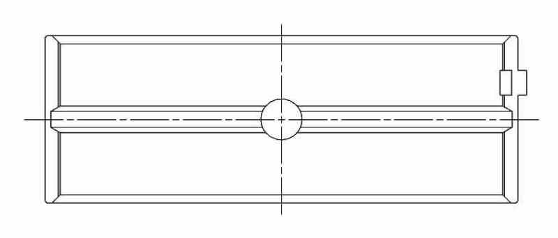 ACL Chevrolet V8 396/402/427/454 Race Series 01 Oversize Main Bearing Set - 5M829H-01 Technical Drawing