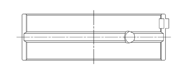 ACL Toyota 3SGTE Standard Size High Performance w/ Extra Oil Clearance Main Bearing Set - 5M8361HX-STD Technical Drawing