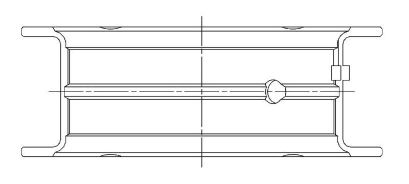ACL Nissan RB25/RB30 0.025mm Oversized High Performance Main Bearing Set - 7M2394H-.025 Technical Drawing