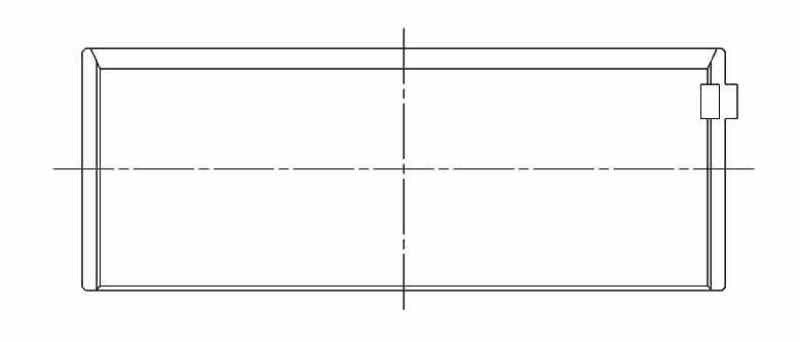 ACL Chevrolet V8 Race Series STD Size Coated Rod Bearing Set - 8B1663HC-STD Technical Drawing