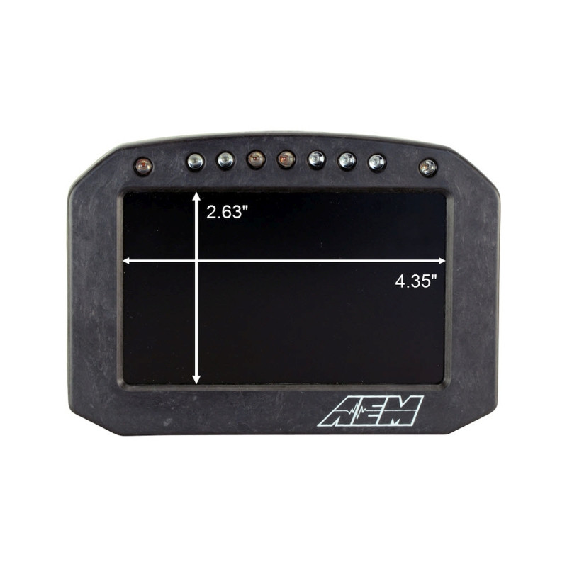 AEM CD-5LG Carbon Logging Flush Digital Dash Display w/ Internal 20Hz GPS & Antenna - 30-5603F Photo - out of package