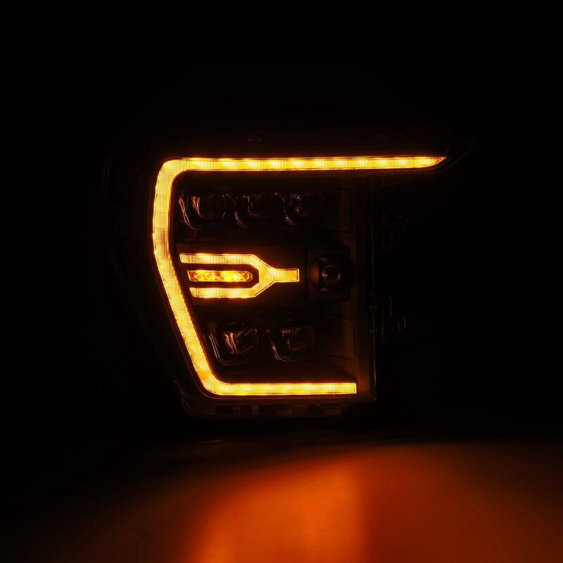 AlphaRex 21-22 Ford F-150 NOVA LED Proj Headlights Plank Style Blk w/Activ Light/Seq Signal - 880137 User 3