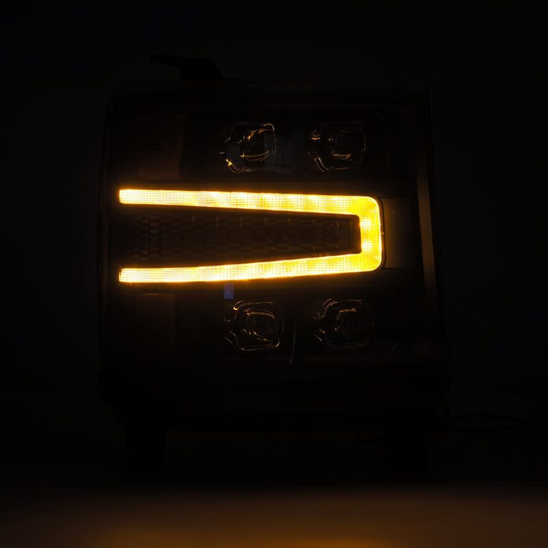 AlphaRex 16-18 Chevy 1500HD NOVA-Series LED Proj Headlights BK w/Actv Lgt/SeqSig & DRL (Req 810023) - 880237 User 3