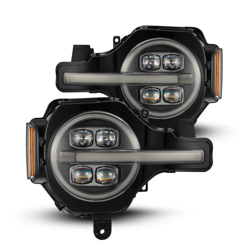 AlphaRex 21-23 Ford Bronco NOVA LED Projector Headlights Black - 880260 Photo - Primary