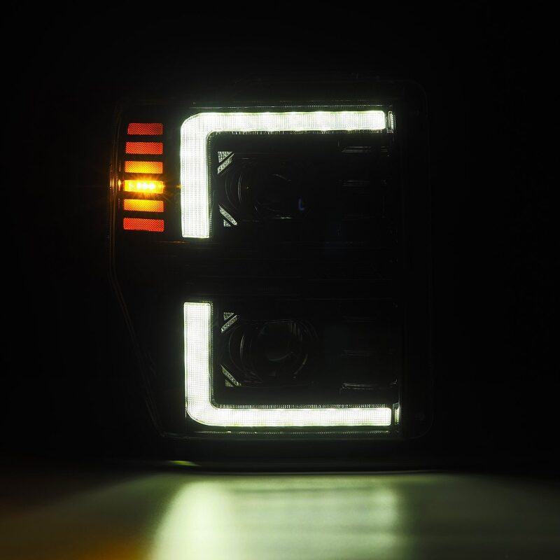 AlphaRex 08-10 Ford F250-550 PRO-Series Projector headlights Alpha-Black w/Activ Light/Seq Signal - 880309 User 3