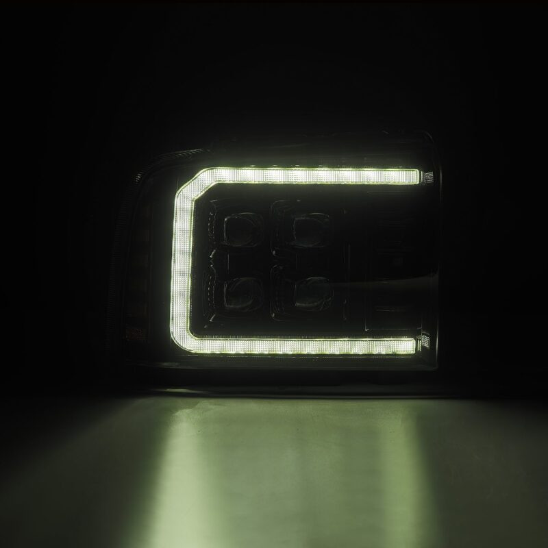 AlphaRex 05-07 Ford Super Duty/Excursion NOVA-Series LED Projector Headlights Alpha-Blk w/Activ Ligh - 880318 User 2
