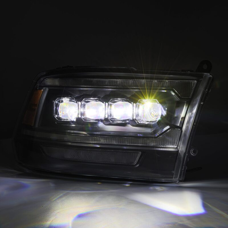 AlphaRex 09-18 Dodge Ram 2500 NOVA LED Proj Headlights Plank Style Design Black w/ Activation Light - 880555 User 3