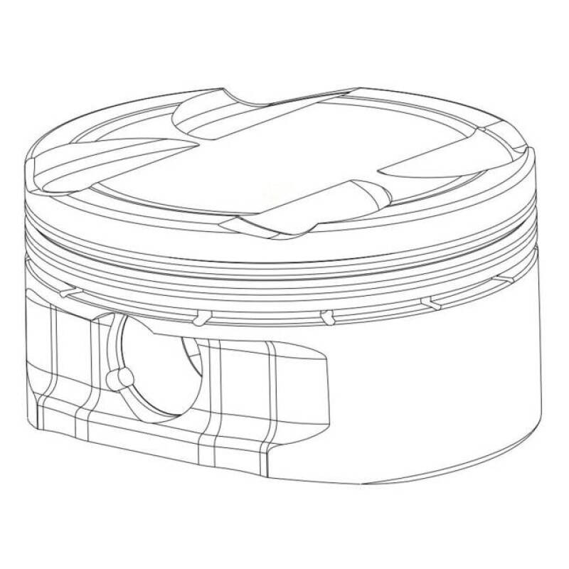 CP Piston & Ring Set for Subaru EJ257 WRX STi - Bore (100.5mm) - Size (+1.0mm) - CR (8.2) - Single - SC7423-1 Photo - Primary