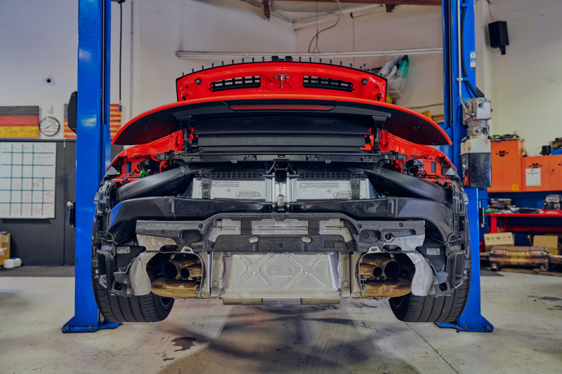 CSF 2019+ Porsche 911 Carrera (3.0L Turbo - Base/S/4/GTS) High Performance Intercooler System - 8217 Photo - Mounted