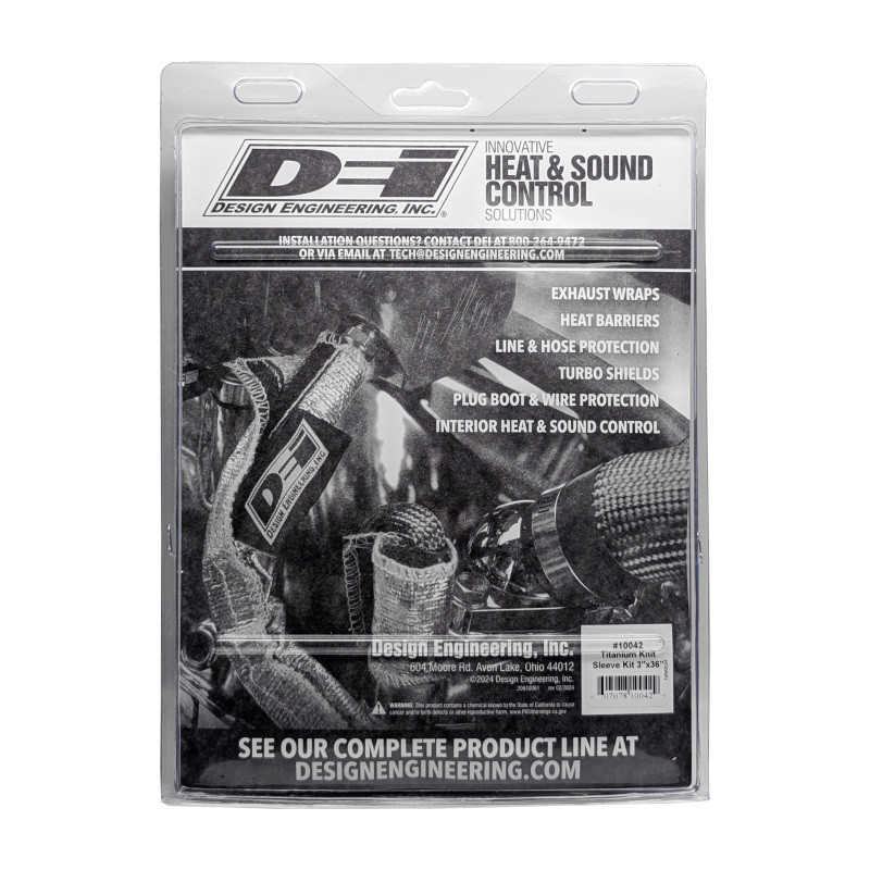 DEI Titanium 3in Knit Exhaust Sleeve - 36in - 10042 Photo - in package