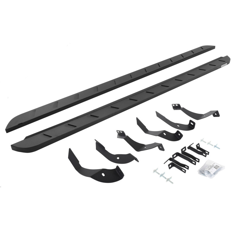 Go Rhino 15-19 GMC Sierra 2500/3500HD CC 4DR Dsl RB10 Slim Running Boards Kit(w/Brackets) - Tex. Blk - 63405187SPC User 1