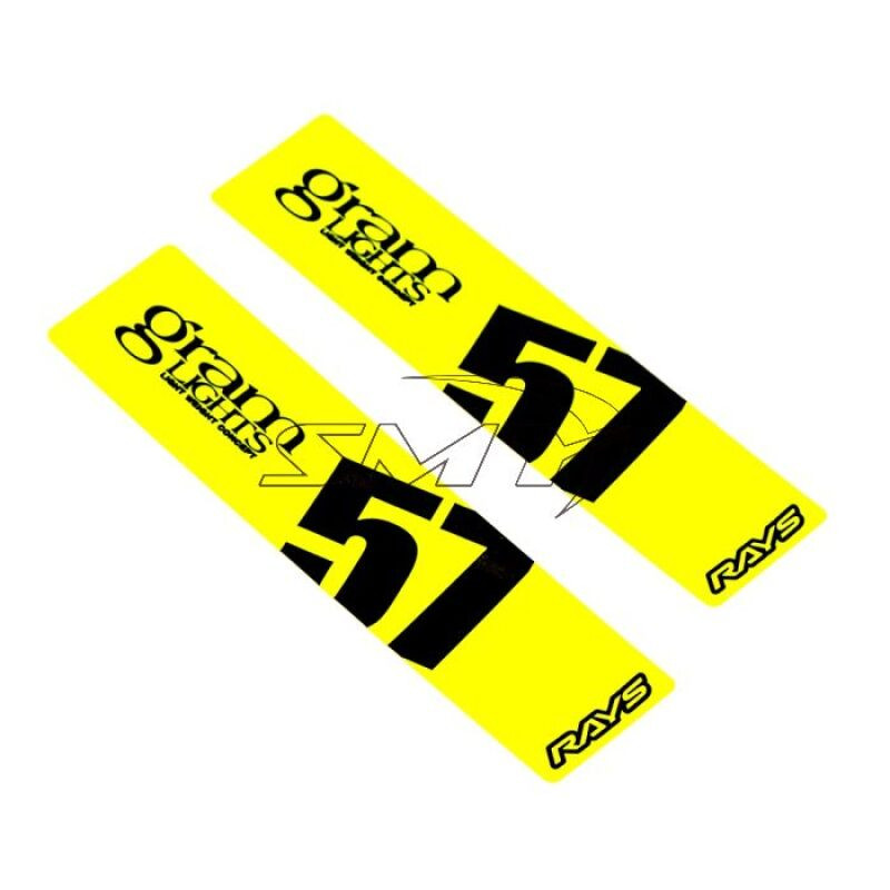 Gram Lights 57DR/57CR Spoke Sticker Luminous Yellow (2 PCS) - WC57SSTKY User 1