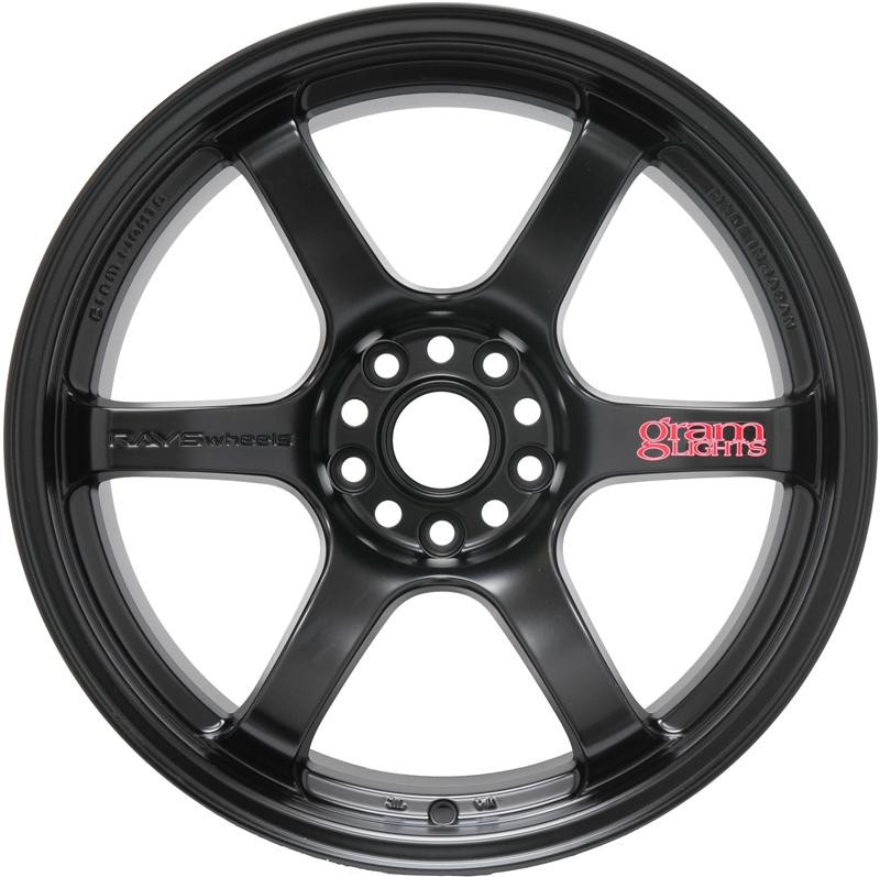 Gram Lights 57DR 17x9.0 +12 5-114.3 Semi Gloss Black Wheel - WGIQ12EH Photo - Primary