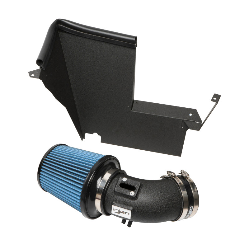 Injen 2020 BMW M340i SP Short Ram Air Intake System Wrinkle Black Finish - SP1140WB Photo - Unmounted