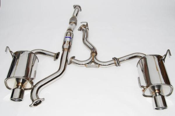Invidia 08-09 WRX Sedan Q300 Dual Stainless Steel Tip Cat-back Exhaust - HS08SW4GT3 Photo - Primary