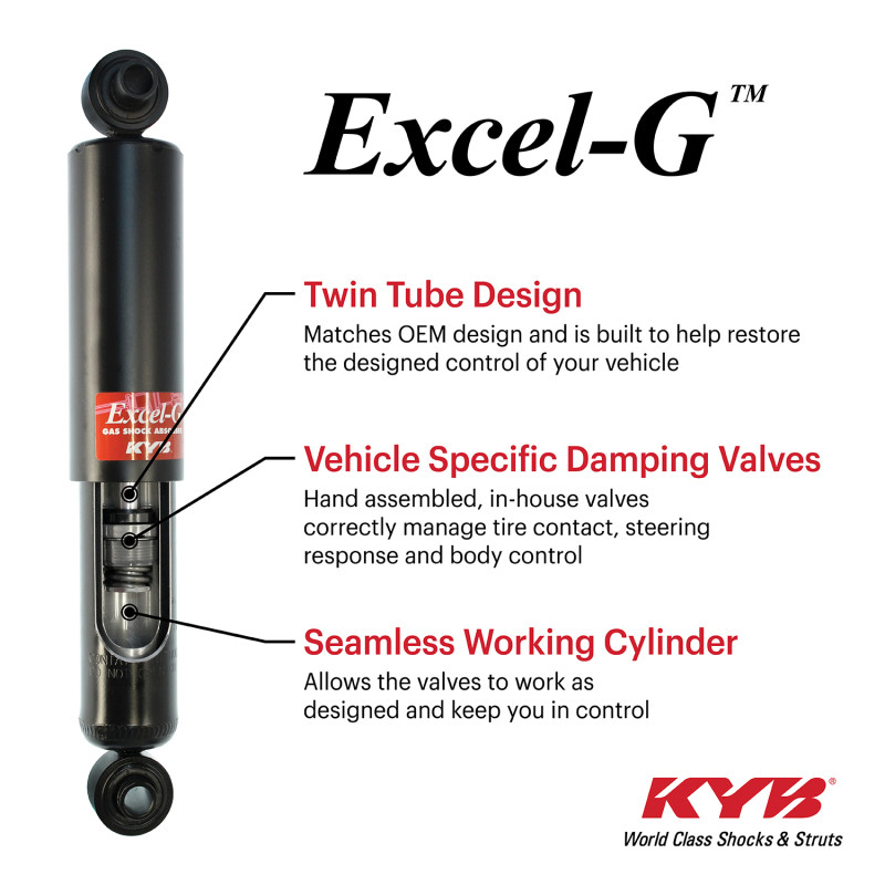 KYB Shocks & Struts Excel-G Rear 15-18 Toyota Yaris - 343823 Photo - Primary