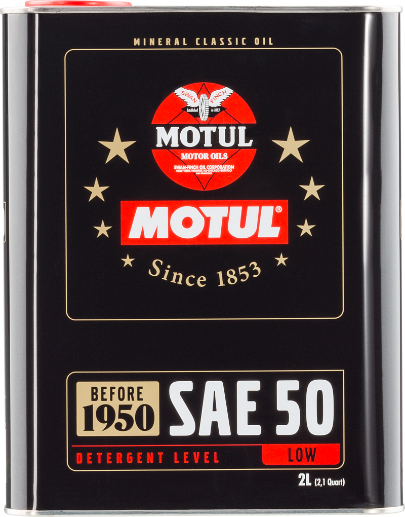 Motul Classic SAE 50 Oil - 2L - 104510 Photo - Primary