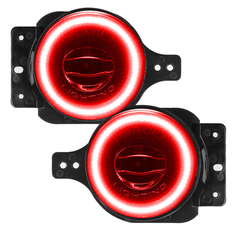 Oracle Jeep Wrangler JL/Gladiator JT Sport High Performance W LED Fog Lights - Red - 5847-003 Photo - Primary