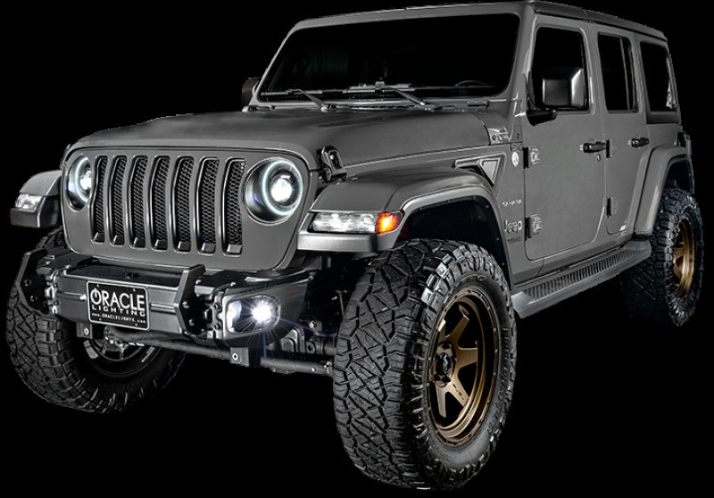 Oracle Jeep Wrangler JL/Gladiator JT Sport High Performance W LED Fog Lights - Green - 5847-004 Photo - lifestyle view