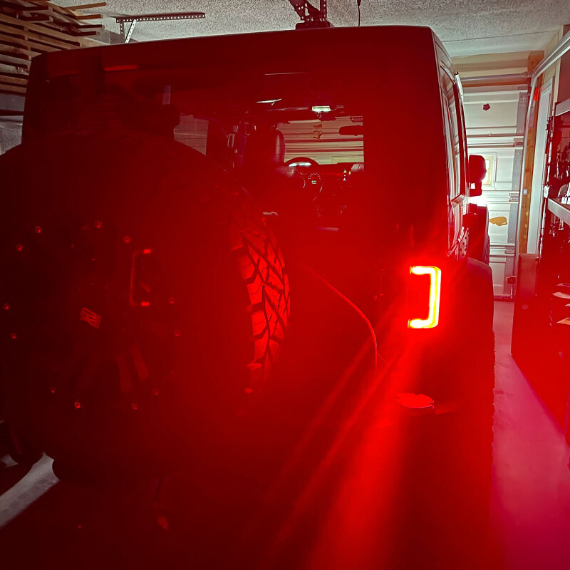 Oracle Lighting Jeep Wrangler JK Flush Mount LED Tail Lights - 5891-504 Photo - lifestyle view
