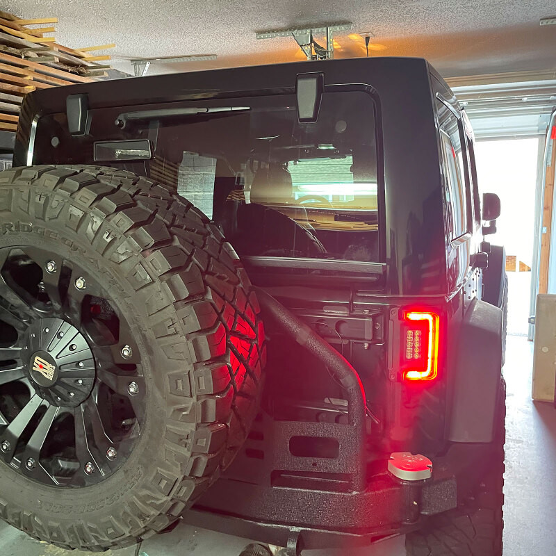 Oracle Lighting Jeep Wrangler JK Flush Mount LED Tail Lights - 5891-504 Photo - lifestyle view