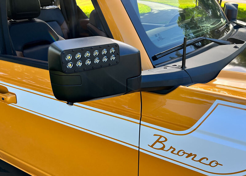 Oracle 21-23 Ford Bronco LED Off-Road Side Mirror Ditch Lights - 5894-001 Photo - lifestyle view