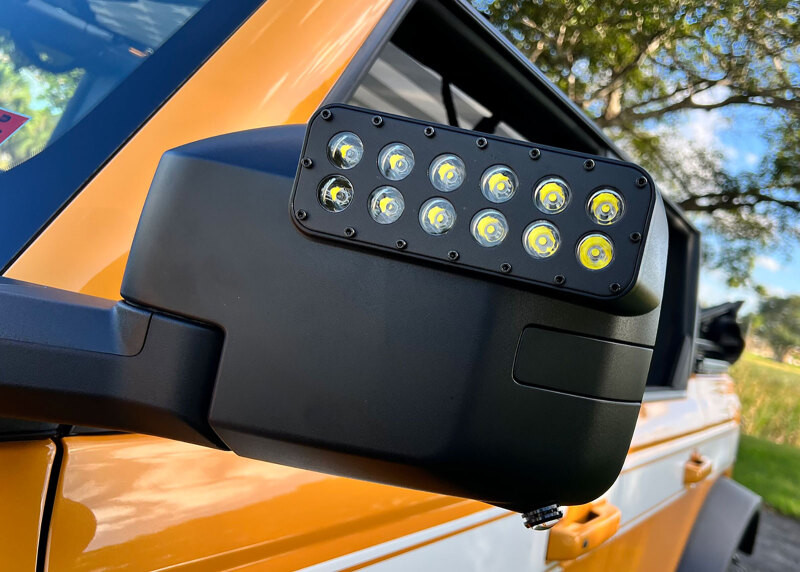 Oracle 21-23 Ford Bronco LED Off-Road Side Mirror Ditch Lights - 5894-001 Photo - lifestyle view