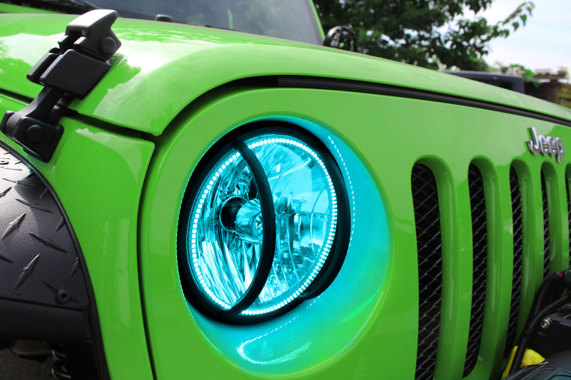 Oracle 07-16 Jeep Wrangler JK SMD HL - ColorSHIFT w/ BC1 Controller - 7079-335 Photo - lifestyle view