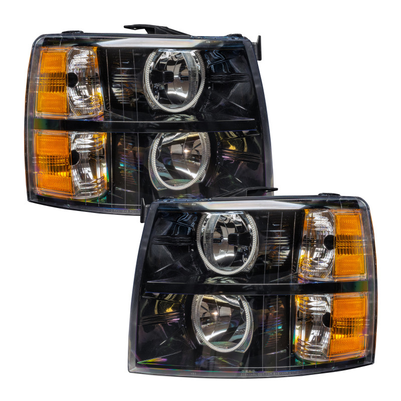 Oracle 07-13 Chevy Silverado SMD HL - Blk - Round Style - ColorSHIFT w/ BC1 Controller - 7105-335 User 1