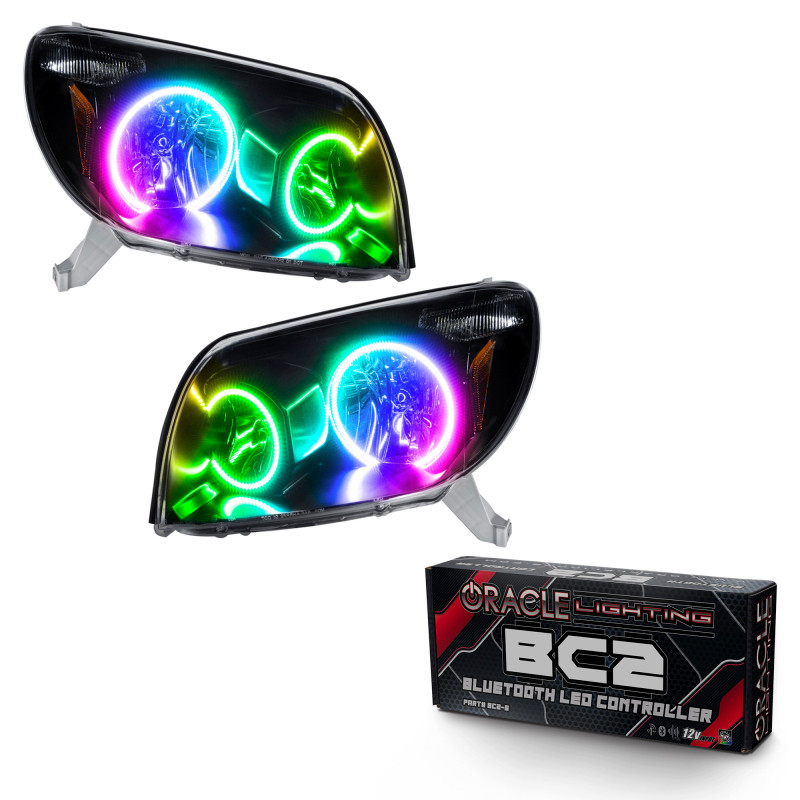 Oracle 03-05 Toyota 4-Runner SMD HL - Black - ColorSHIFT w/ BC1 Controller - 7118-335 Photo - Primary