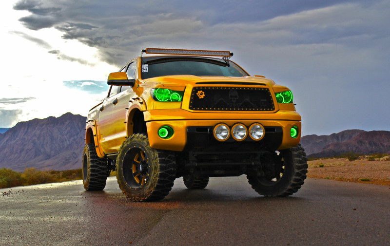 Oracle 07-11 Toyota Tundra Pre-Assembled Headlights - Black Housing - w/ BC1 Controller - 7119-335 Photo - lifestyle view