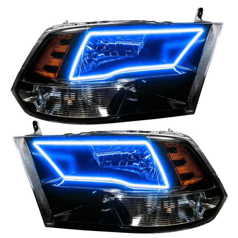 Oracle 09-17 RAM 1500 TRX Quad Pre-Assembled Headlights Blk Housing - w/ BC1 Controller - 7121-335 User 1
